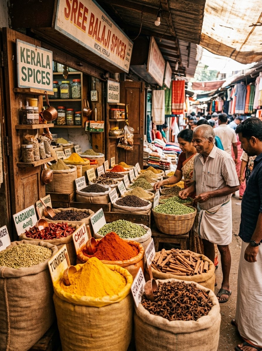 Kerala spice market